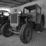 Dieser Traktor IFA RS01 Pionier steht im Agroneum Alt Schwerin.