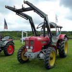 Schlüter Super 650 mit Frontlader steht beim Schlütertreffen am Kirchheimer See, September 2012