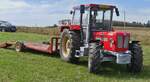 Schl�ter 950 V6 Kompakt, BJ 1985, stand etwas Abseits mit einem H�nger, beim Gromperefest in Binsfeld.