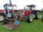 Schlüter Super 750 mit Frontlader steht im September 2012 zum Schlütertreffen am Kirchheimer See