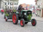 Ein mir unbekannter Traktor Oldtimer beim Festumzug 400 Jahre Bergen 11.5.2013