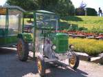 Steyr  15ner  wird im FAMILIENPARADIES AGRARIUM zu Rundfahrten eingesetzt.