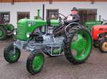 Stolze Pr�sentation des Steyr 80a, mit 36  Hinterr�dern und vorne erh�hter Portal-Achse f�r �ber 46 cm Bodenabstand, kurz vor dem Start zur 6.Steyr-Club-Olympiade in Geiersberg; 091026