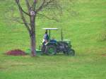 STEYR  15ner  mit F�hrerplatz�berdachung bei der herbstlichen Feldarbeit in Bad Zell 2004-10-24