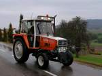 STEYR8090 der Marktgemeinde Pram ist bei na�kaltem u.