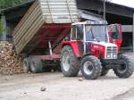STEYR 8090 bei der R�benanlieferung am Bahnhofgel�nde RIED i.I.; 071028