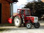 STEYR-545 (45PS; 2356ccm; max.30km/h; Produktionszeitraum 1972-77) ist bereit für den nächsten Einsatz; 250207