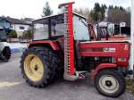 STEYR 548 wurde samt M�hbalken bei einem Landmaschinenh�ndler hinterstellt;101107