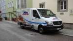 MB Sprinter als Bofrost-Auslieferungsfahrzeug unterwegs in Berchtesgaden im Juli 2015