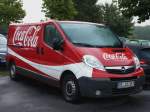Ein Opel VIVARO&acute; der COCA - COLA � GmbH Deutschland in der Morgentau Stimmung 12.08.2013