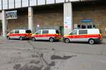 Drei DB Notfallmanager Mercedes Benz Vito am 27.12.23 in Würzburg Hbf