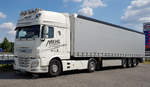 =DAF der Spedition MEHL steht im August 2019 am Rasthof Fulda Nord