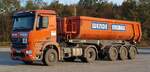 =MB Arocs-Kippersattelzug von WENDE-Erdbau, 10-2021