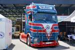 Eine eActros Zugmaschine von V�gel am 20.6.26 bei der L�ndle Truckshow.