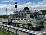 Ein MB Actros Hängerzug von Camion Transport am 11.9.25 beim Grauholz.