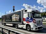 Ein MB Actros Sattelzug von Emmi am 5.9.25 beim Grauholz.