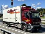 Ein MB Antos Kühltransporter von Galliker am 5.9.25 beim Grauholz.
