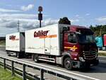 Ein MB Actros Hängerzug von Galliker am 12.9.25 beim Grauholz.