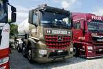 Ein MB Arocs mit Tankaufbau von Fischer Logistik am 5.7.25 beim Truckfestival Zürich.