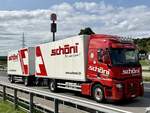 Ein Renault Hängerzug von Schöni am 12.9.25 beim Grauholz.