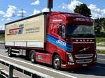 Ein Volvo Sattelzug von Sidler am 5.9.25 beim Grauholz.
