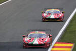 #51, Ferrari 488 GTE EVO, LM GTE Pro, AF Corse Fahrer: Alessandro Pier Guidi (ITA) P James Calado (GBR) P . vor #52, Ferrari 488 GTE EVO, LM GTE Pro, Af Corse, Fahrer: Miguel Molina (ESP) P, Antonio Fuoco (ITA) P . FIA WORLD ENDURANCE CHAMPIONSHIP 2022 / 6 HOURS OF SPA-FRANCORCHAMPS 7.Mai 2022