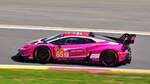 #85 Lamborghini Huracan LMGT3 Evo2, Iron Dames (https://www.irondames.ch/championship/2024-fia-world-endurance-championship/), Fahrerinnen: Sarah Bovy/ Rahel Frey/ Michelle Gatting. 
Aufnahme am 11.5.2024 in Spa Francorchamps