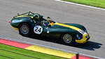 #24, Lister Jaguar „Knobbly“ (1958): Leichter, aerodynamisch geformter Rennsportwagen mit Jaguar-D-Type-Motor, der in den sp�ten 50er-Jahren gro�e Erfolge im internationalen Motorsport