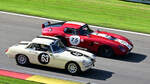 #63, MG MGB, und 75 SHELBY American Cobra Daytona Coup�, bei Historic Championship´65 auf dem Circuit de Spa-Francorchamps, Rahmenprogramm der Spa 6h Classic 2026. Aufnahme am 27.9.2026  