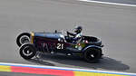#19, FRAZER NASH Super Sports,  Bj.:1930, im Jenks Trophy Rennen (Frazer Nash Car Club), ein historisches Automobilrennen f�r Vorkriegsfahrzeuge des britischen Herstellers Frazer Nash auf dem  Circuit de Spa-Francorchamps, Rahmenprogramm der Spa 6h Classic 2026. Aufnahme am 27.9.2026 von der neuen gro�en Trib�ne mit guter Sicht �ber: Raidillion, Eau Rouge und die Einfahrt der Boxengasse