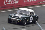 229 Franco Arcidiacone im Austin Healey Sprite, Kampf der Zwerge, beim Historic Grand Prix Zolder am 19.7.202