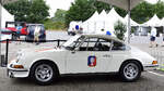 Ex Polizei Porsche der Belgischen Polizei, ausgestellt im Faherlager, Historic Grand Prix Zolder am 19.7.2025