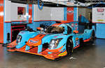34 Tockwith Motorsports Ligier JS P217 LMP2 in Gulf-Lackierung, Fahrzeug der Fahrer: Nigel Moore & Philip Hanson.