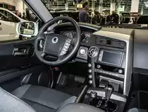 Innenraum des SsangYong Actyon Sports Pick Up, gesehen auf dem Auto Zürich 2014