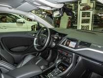 Bequem und hochwertig, Innenraum des Citroen C5 (Auto Zürich 2014)