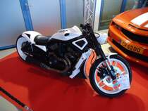 Harley-Davidson Night Rod Special (VRSCDX) auf der International Motor Show in Luxemburg, aufgenommen am 24.11.2013