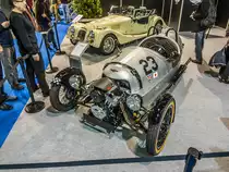 Morgan 3 Wheeler. Aufnahme: Auto Zürich 2014