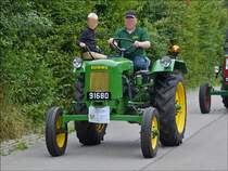 . Oldtimer Traktor Wahl nimmt anllich des Traktorentreffens in Keispelt an der Rundfahrt der Traktoren durch die Nachbardrfer teil.  Wahl, W 17, Bj 1953, 17 Ps, 2 Zyl., 1250 ccm. 10.08.2014