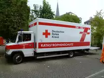 Mercedes-Benz 815 D GW-SAN aufgenommen am 14.09.2014 beim Tag der offenen Tür der Berufsfeuerwehr Trier