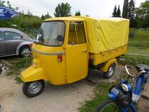 Piaggio Ape P 501 beim 30. Int. Konzer Old- und Youngtimertreffen, 20.07.2014