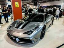 Ferrari 458 Speciale, ausgestellt auf dem Auto Zürich 2014.