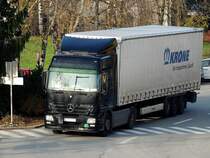 ACTROS 1844, transportiert im Krone-Auflieger  Zukunft ; 141121