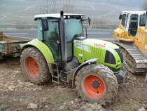 Claas Arion 610C auf einer Baustelle an der B419 zwischen Nittel und Rehlingen am 03.03.2013