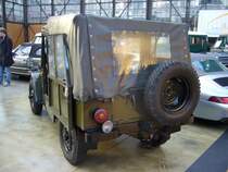 Heckansicht eines 1954´er Fiat Campagnola. 1951 - 1974. Classic Remise Düsseldorf am 07.12.2014 Classic Remise Düsseldorf.