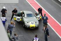 Boxenstopp für ASTON MARTIN DB4 GT PD214, 3750ccm  RAWE Robert (GB)bei den SPA SIX HOURS Classic Endurance Race am 20.Sep.2014