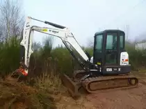 Bobcat E 55 wurde bei letzten Arbeiten an der Umgehung von Merzig-Besseringen eingesetzt (15.12.2013)