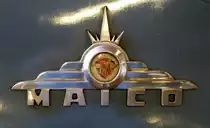 Maico-Werke Pf�ffingen, K�hleremblem am Kleinwagen  Maico 500 , Baujahr 1957, der bekannte Motorradhersteller baute von 1955-58 auch Automobile, Dez.2014