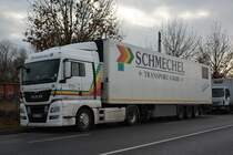 OD-ST 425 (MAN) steht am 25.12.2014 in Potsdam Wetzlarer Straße.