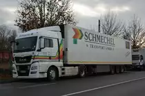 OD-ST 425 (MAN) steht am 25.12.2014 in Potsdam Wetzlarer Straße.