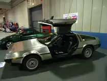 De Lorean DMC 12 auf der International Motor Show in Luxembourg am 13.12.2014